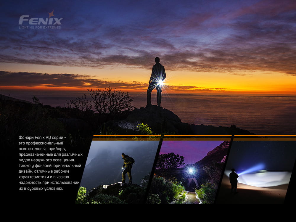 Фонарь ручной Fenix PD40R V2.0